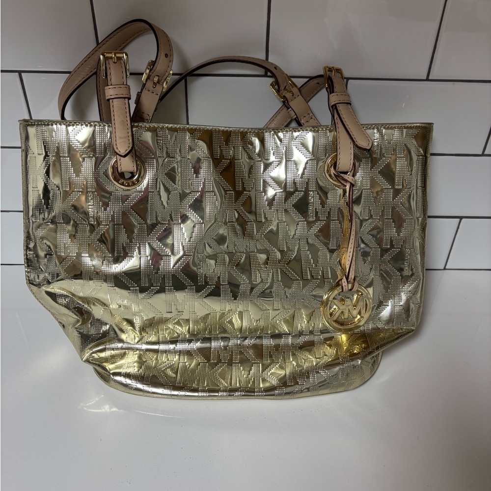 Michael Kors Shimmering Gold Tote